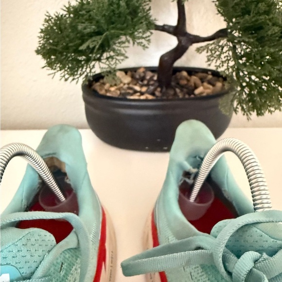 Hoka Women's Teal and Red Athletic Shoes - Picture 5 of 5